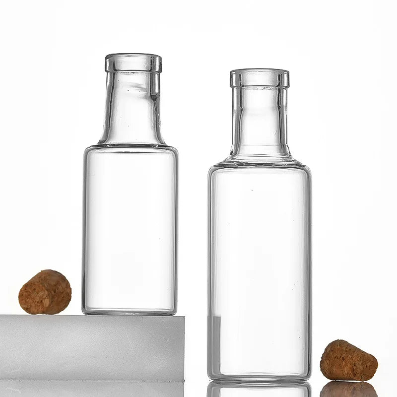 Mini Glass Bottles with Cork DIY Birthday Gift Transparent Empty Message Wishing Bottle Christmas Wedding Party Decoration Oasis Select