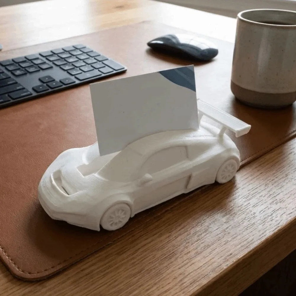 3D Printing Sports Car Business Card Holder Realistic Plastic Business Card Storage Box Auto-Themed Novelty Name Card Organizer Oasis Select