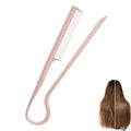 V-Shaped Hair Straightening Comb – Portable Styling Tool Hair Styling Comb Oasis Select pink