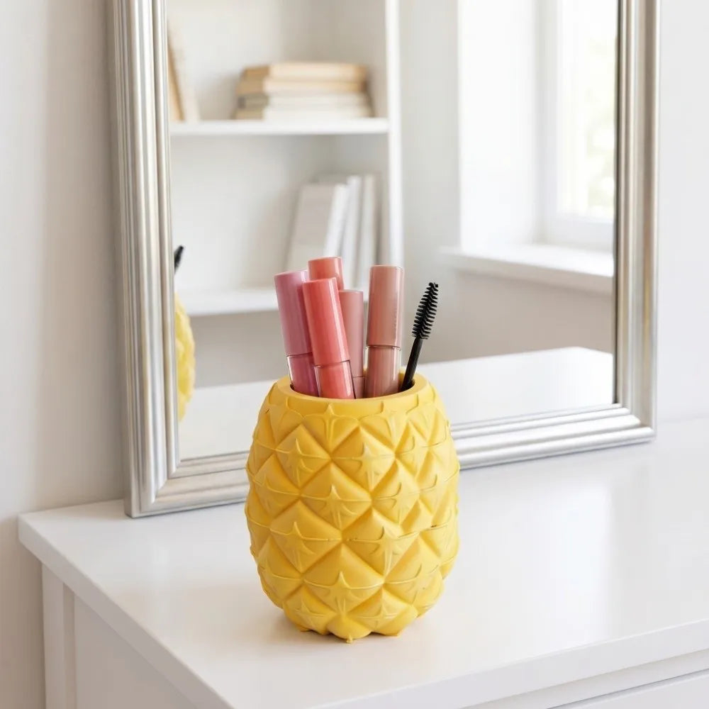 3D Printed Fruits Shape Pen Holder Multi-function Home Decoration Desktop Organizer Creative Ornaments Makeup Brush Storage Box Oasis Select