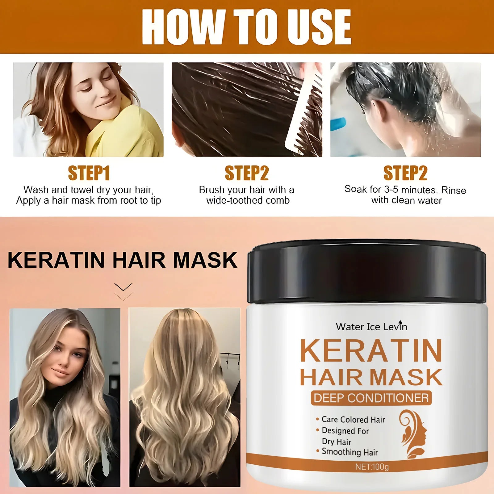 Keratin Hair Mask – Deep Conditioning for Dry & Damaged Hair Keratin Hair Mask Oasis Select