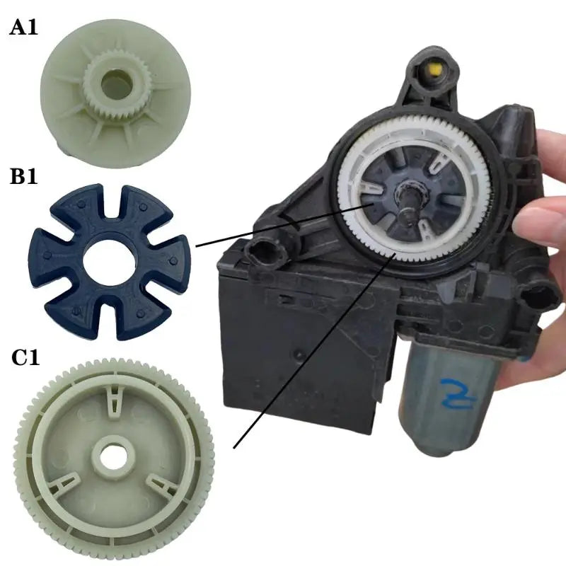 For Touareg New Passat Magotan Car Repair Parts Window Lifter Gears Side Door Glass Motor Gear Rubber Pad Oasis Select