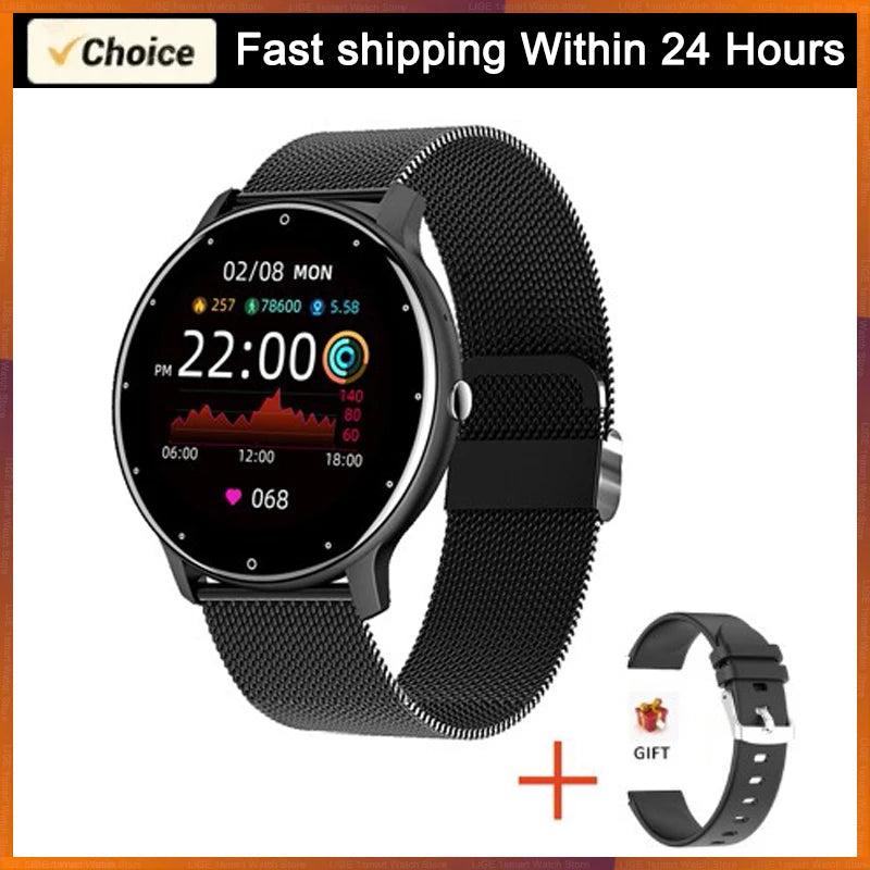LIGE Smart Watch – Fitness Tracker, Heart Rate, Waterproof