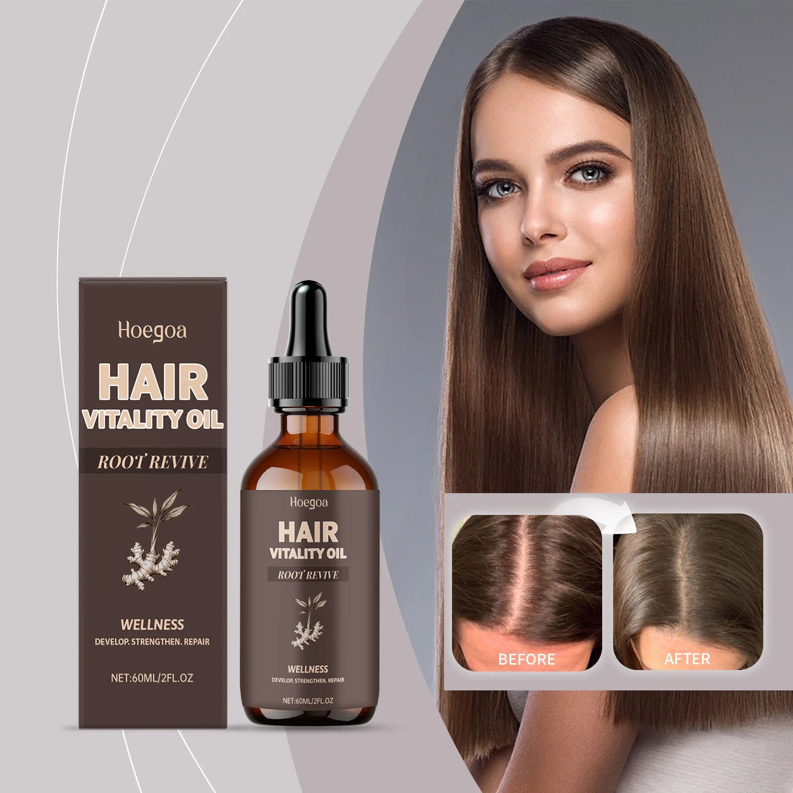 Argan Oil Hair EssenceTreatment for Damaged Hair Repairing & Frizz Control Serum for Shiny Smooth Soft Silky Hair Care Essential Oasis Select