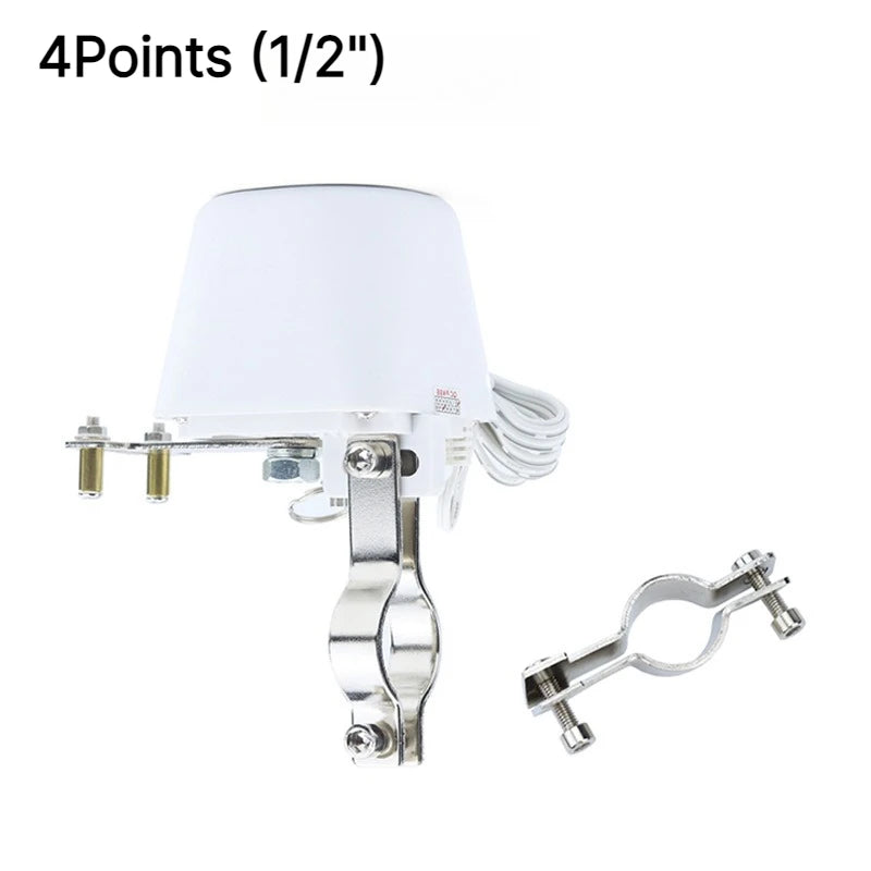 Adjustable Manipulator Shut Off Ball Valve 1/2" 3/4" 1" Electric Automatic DN15/DN20/DN25 for Alarm Gas 12V 1A Water Pipeline Oasis Select 1l2 White