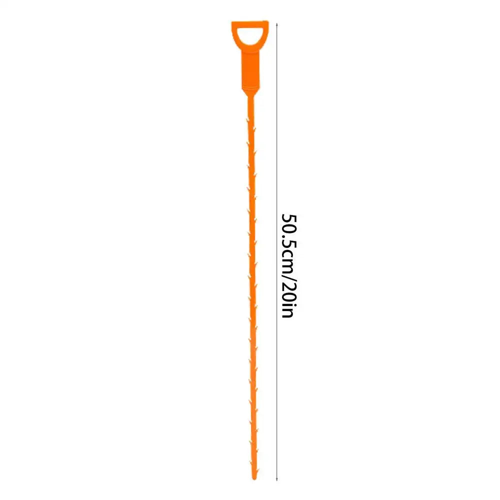 Hair Clog Remover Drain Cleaner Tool Unclogs Hair Debris for Sink Bathroom Kitchen Drainage Bathtub Strainer Snake Remover Oasis Select 1PC