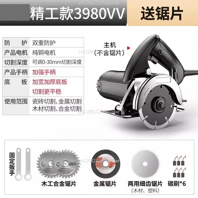 Machine Multi-Functional Portable Tile Woodworking Stone Slotting Machine Household Stone Cutting Machine Small Electric Tool Oasis Select describe 4