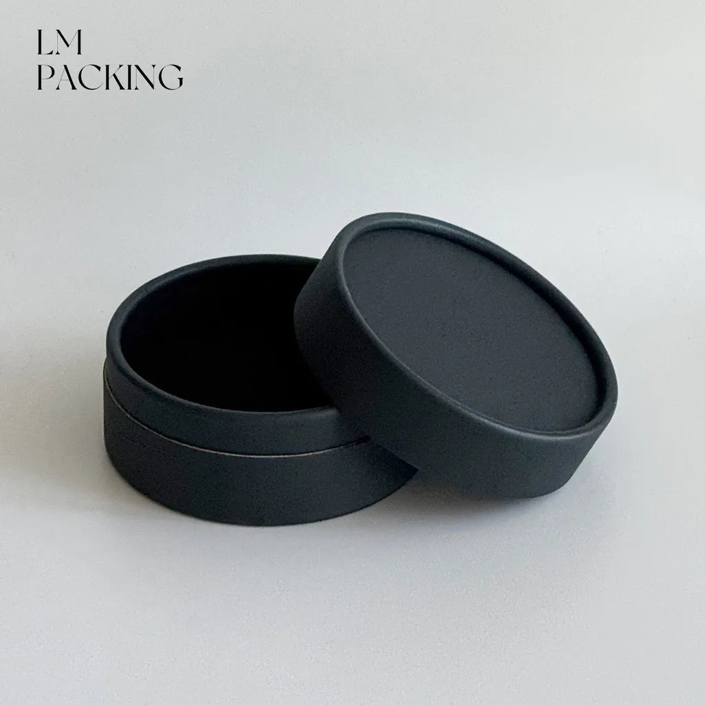 Necklace Packaging Box Elegant Paper Jewelry Box Round Jewelry Box Minimalist For Daily Home Storage Festivals Gifting Occasions Oasis Select Black