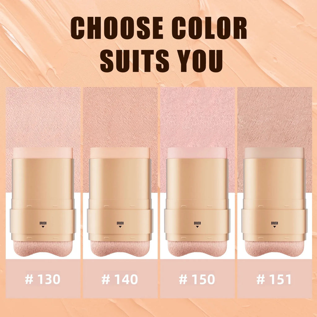 Hello Kiss 2-in-1 Waterproof Concealer Stick & Brush | 12g Concealer Stick Oasis Select