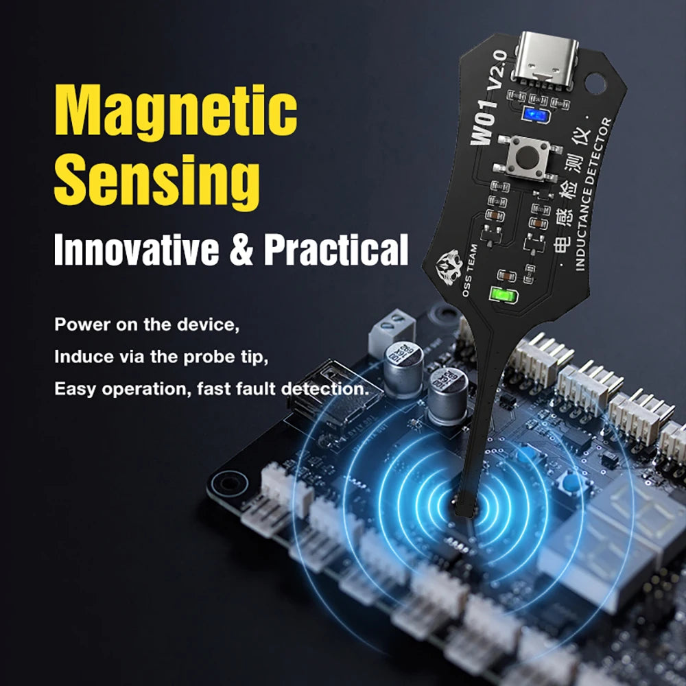 Inductance Tester Motherboard Coil Tester Inductor Detector Repair Tool Electromagnetic Induction Quick Fault Check Repair Tools Oasis Select