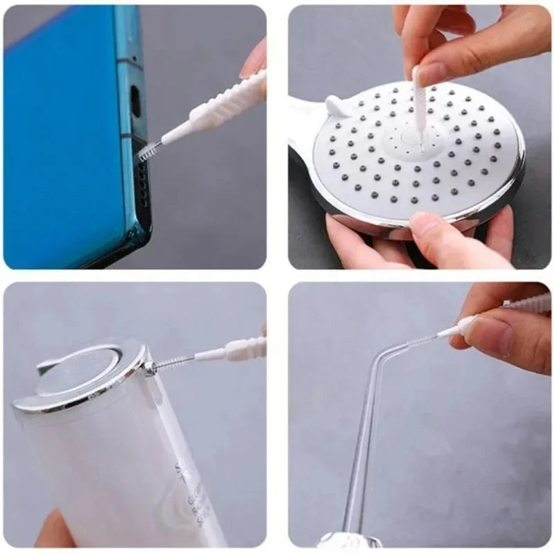 10-100PCS Shower Cleaning Brush Bathroom Micro Nylon Brush Nozzle Anti-blocking Cleaning Tools Bathroom Accessories Oasis Select