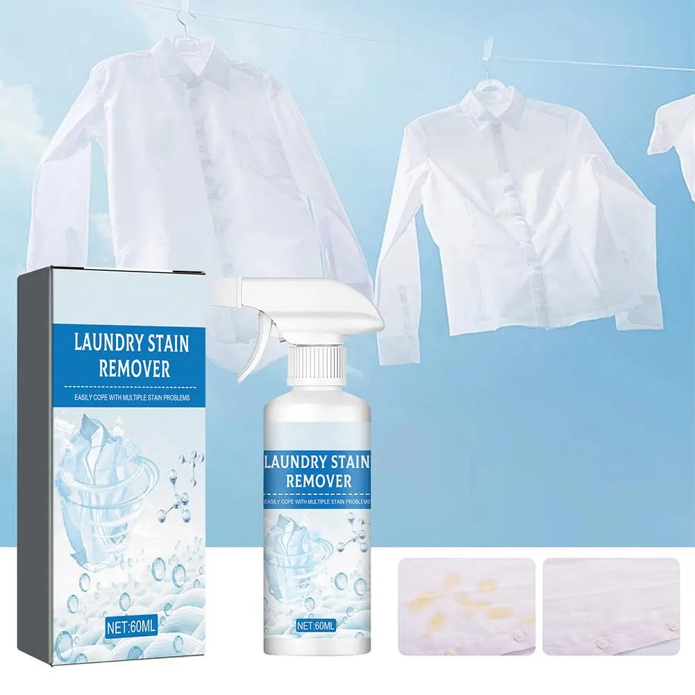 1/2PCS Clothing Stain Cleaner Powerful Laundry Stain Remover Spray Oil stains, Yellowing Cleaner For Dry Cleaning Oasis Select