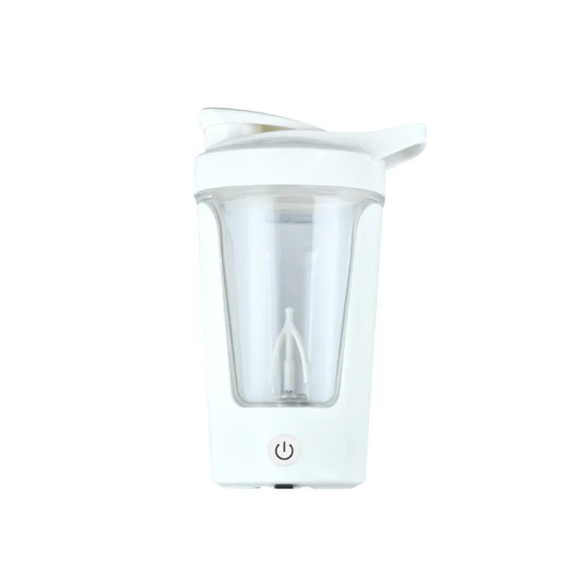 350ML Electric Protein Powder Mixing Cup Automatic Shaker Bottle Mixer Shake Bottle Milk Coffee Blender Kettle fro Gym outdoor Oasis Select White