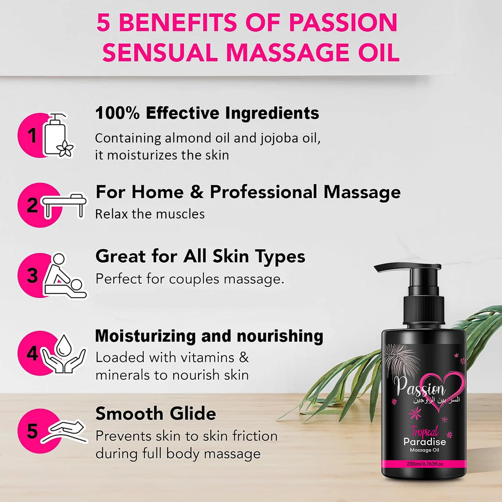 2-Pack Body Massage Oil – Sweet Almond & Jojoba | 400ml Body Massage Oil Oasis Select