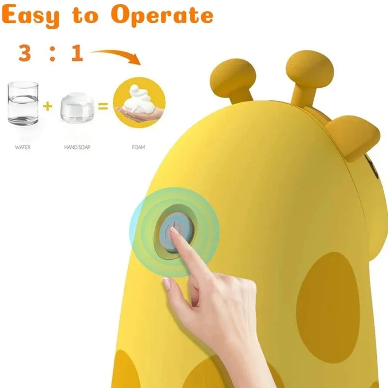 Automatic foam soap dispenser cartoon smart sensor shampoo and bathroom wash hand sanitary soap pump dispenser kid's gift Oasis Select
