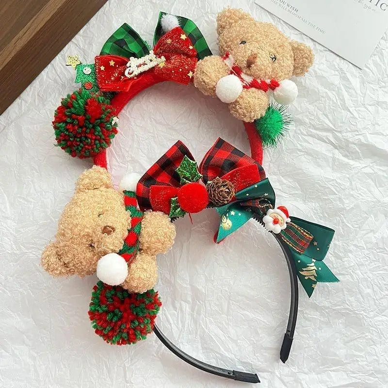 Reindeer Antler Headband with Bells | Christmas Party Accessory Holiday Party Headband Oasis Select