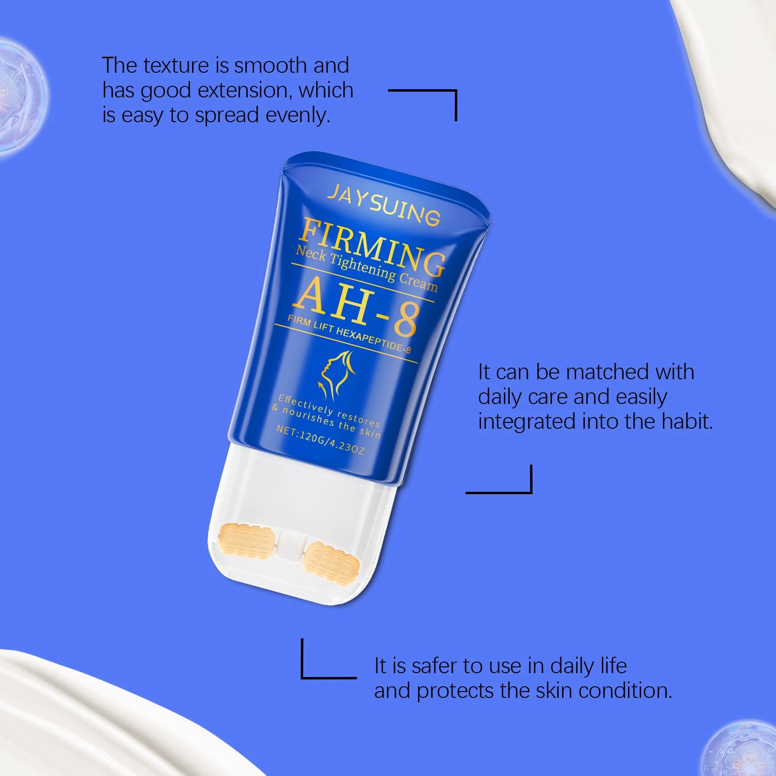 Lifting Firming Neck Cream Tightening Lotions with Roller Instant Face Lift Double Chin Anti Aging Moisturizing Skin Care Oasis Select