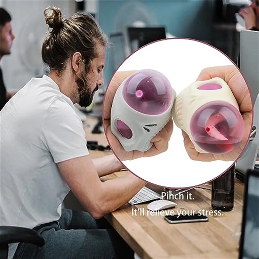 Halloween Skull Squeeze Stress Balls – 9-Pack Squishy Toys Squishy Stress Toy Oasis Select