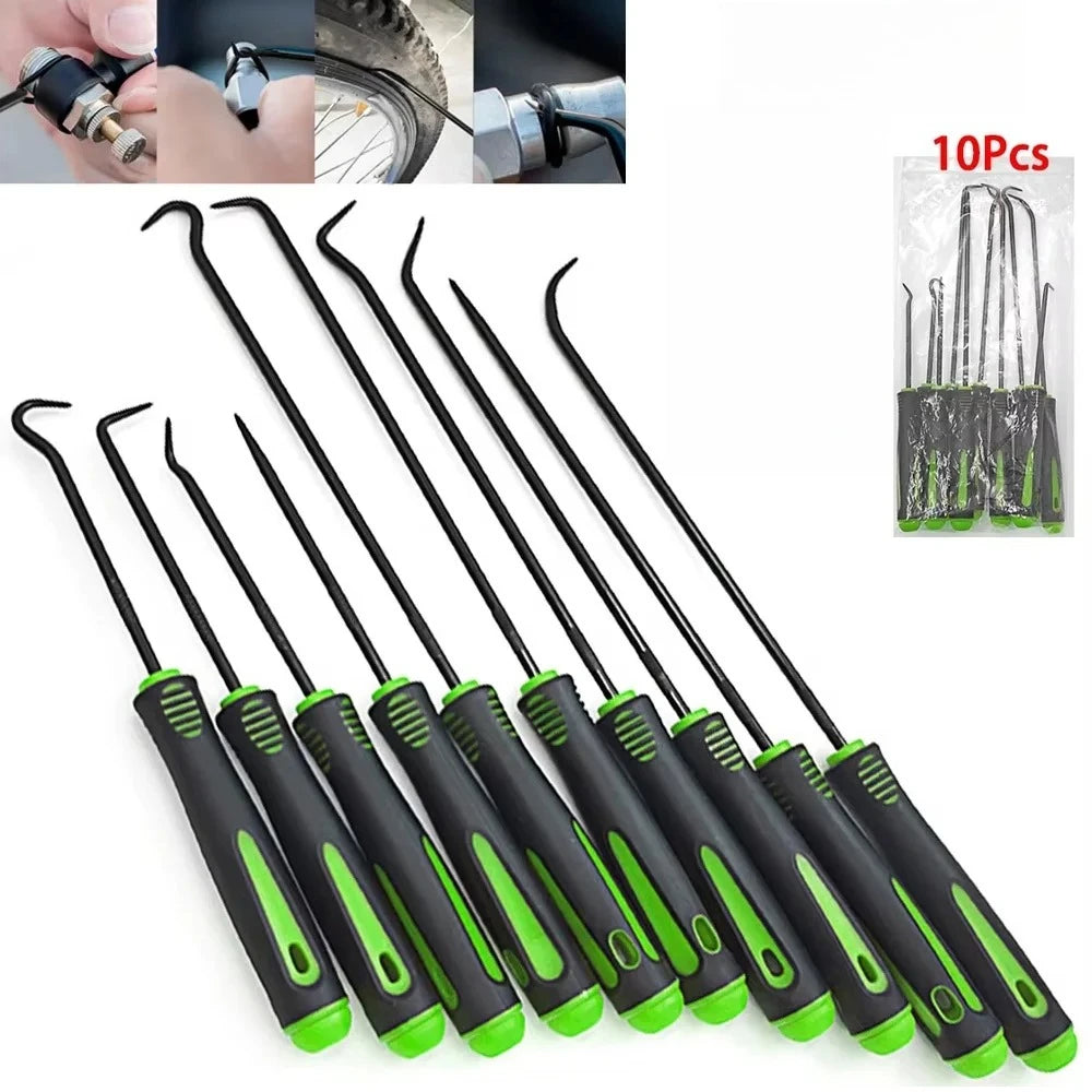 10Pcs Precision Pick and Hook Set, Car Auto Oil Seal/O-Ring Seal Gasket Pick Mini Precision Hooks Professional Puller Remover Oasis Select