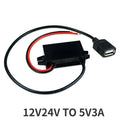 12V24V to 5V 3A Car Power Converter Mini Micro USB Output Adapter Step Down Voltage Power Supply DC-DC with Reverse Protection Oasis Select Single square USB 12V24V 5V 3A|China Mainland