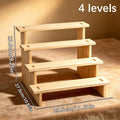 1pc multilayer wooden jewelry storage rack earrings necklace jewelry display rack stepped desktop perfume jewelry support Oasis Select 4layers