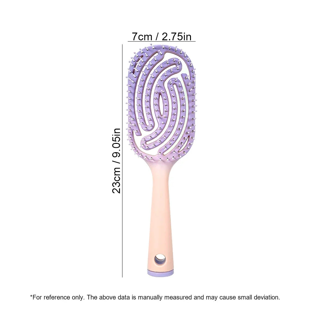 Hollow Hair Brush – Anti-Static Scalp Massage, All Hair Types Hair Brush Oasis Select
