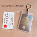 Transparent Small Card Holder, Access Card, Elevator Card, Bus Card, Electric Vehicle Induction Card, Protective Cover,Keychain Oasis Select large size