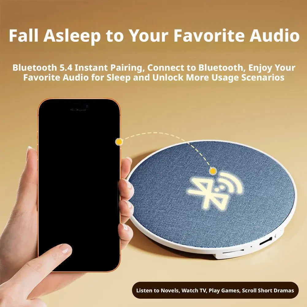 Under-Pillow Bluetooth Speaker – White Noise, HiFi, Sleep Timer