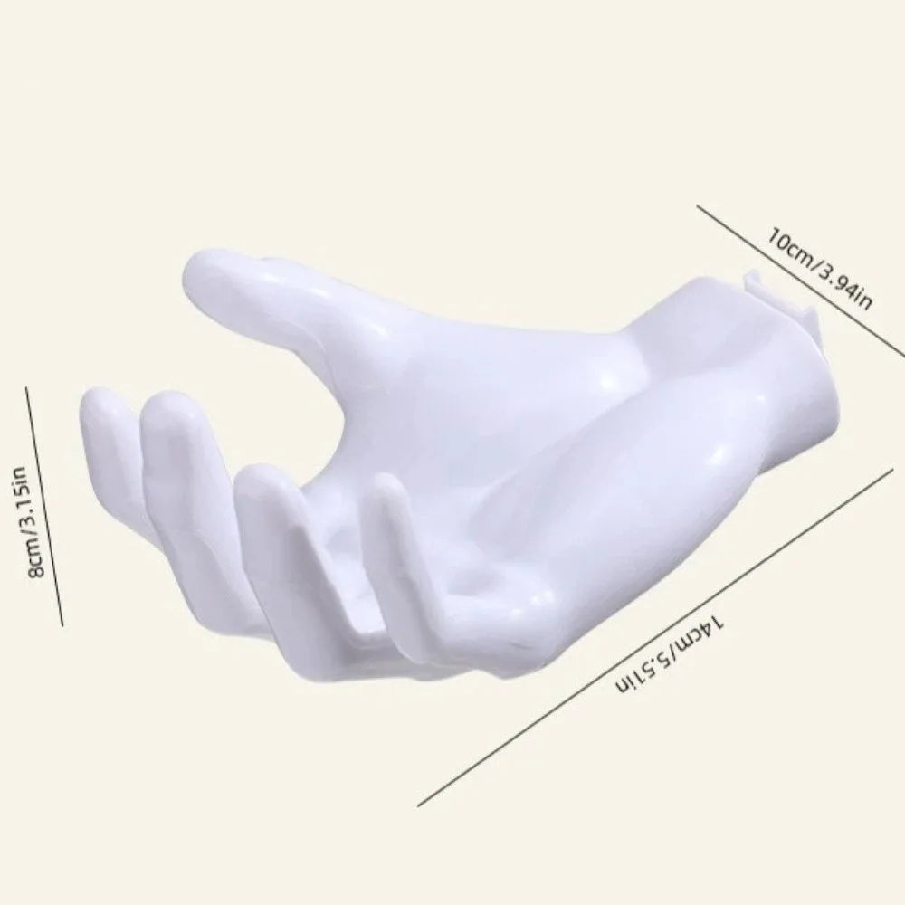 Hand Shape Wall Mounted Storage Rack – Bathroom & Office Hook