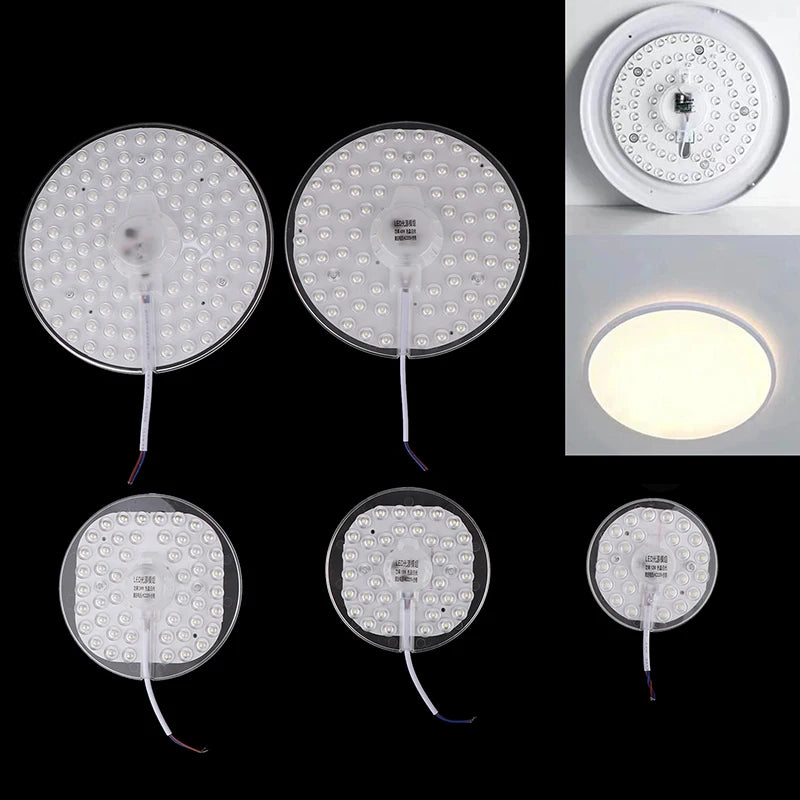 Hot Sale 1 Set Magnetic Suction LED Panel Circle Ring Light 12W 18W 24W 36W 48W 72W LED Round AC220V Ceiling Lamp Light Source Oasis Select