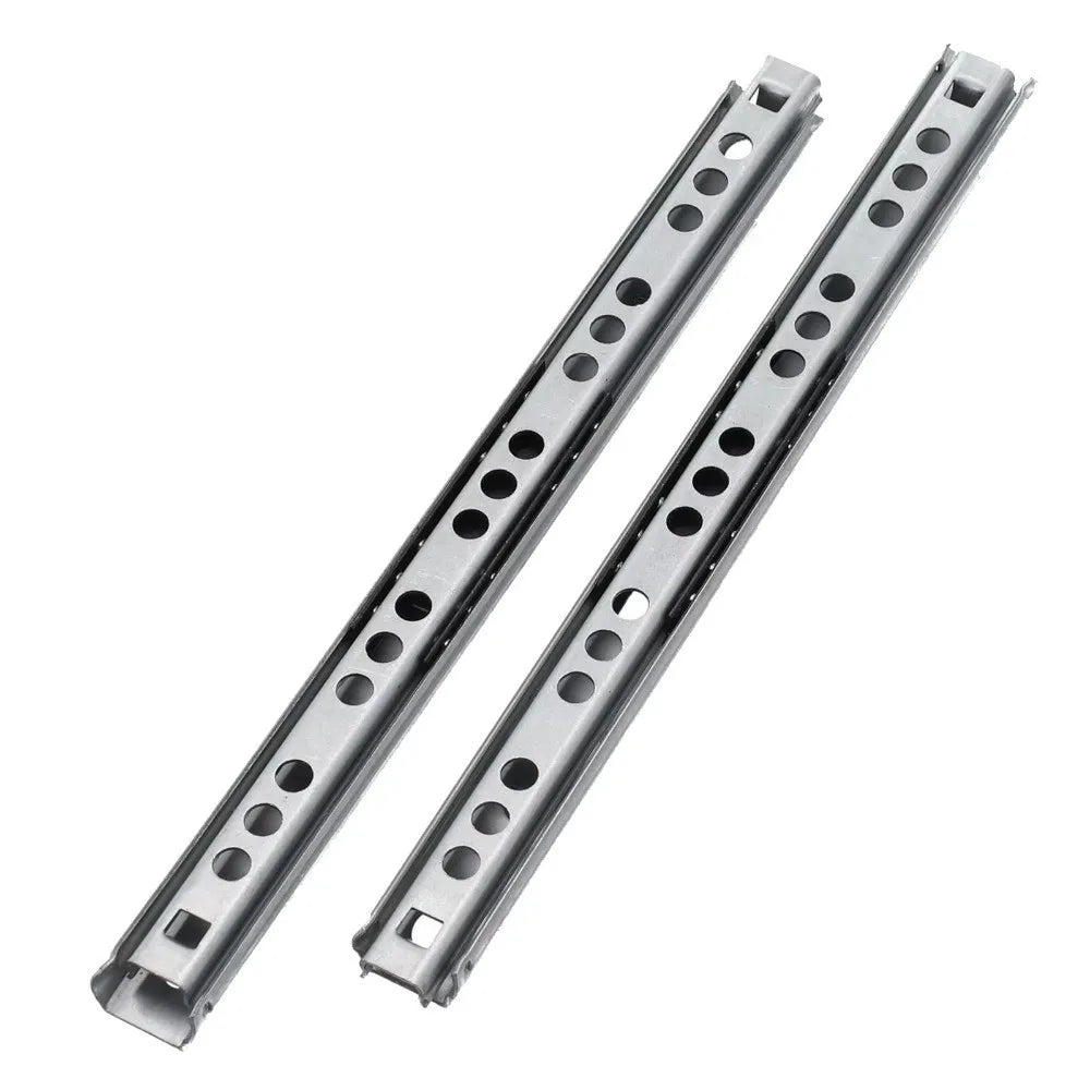 2PCS Full Extension Bearing Drawer Slides 17mm Wide | 8"–17"