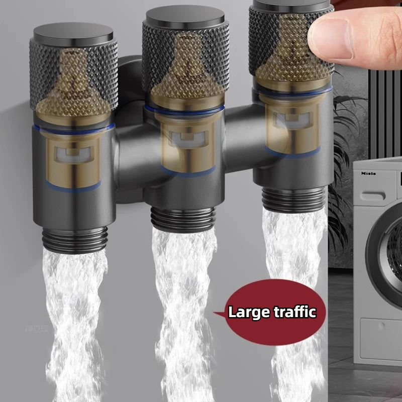 Bathroom Faucet Valve Fittings Valve One Into Three Out of The Balcony Kitchen All Copper Toilet Fittings Bathroom Fittings Oasis Select