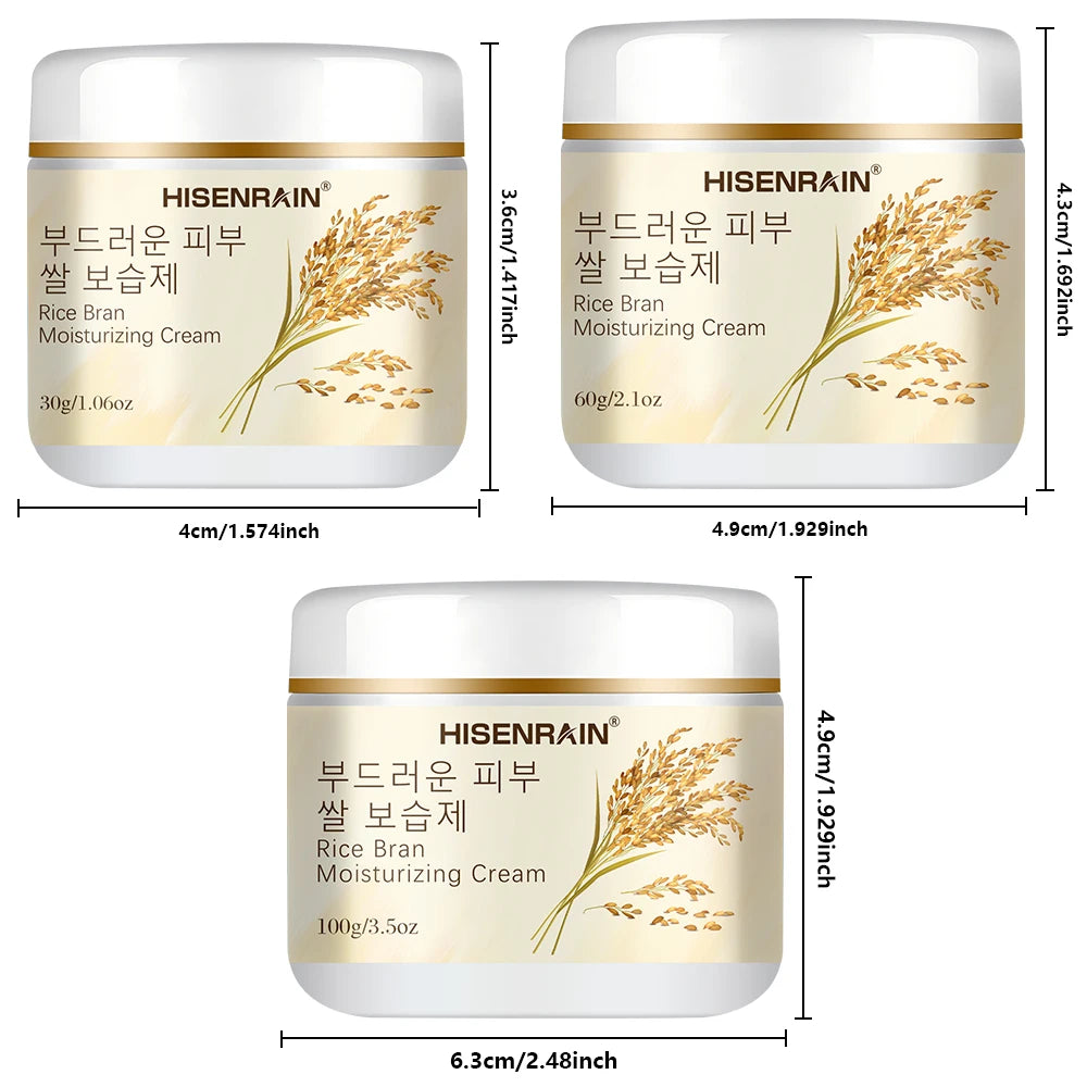 HISENRAIN Rice Extract Face Cream – Brightening Moisturizer Face Moisturizer Cream Oasis Select