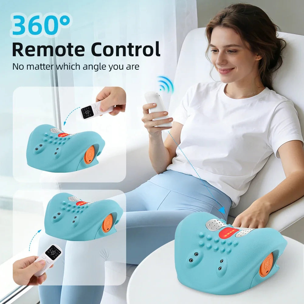 Electric Neck Massager | Heat, EMS & Red Light – 6 Modes