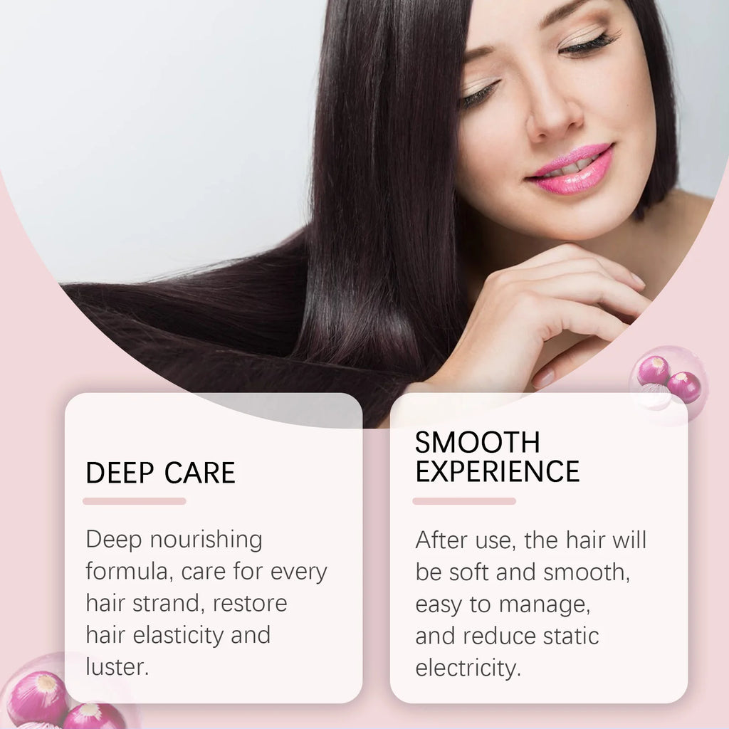 Onion Rosemary Shampoo and Conditioner Sets Anti Hair Loss Improve Rough Frizz Prevent Breakage Repair Damaged Hair Care Product Oasis Select