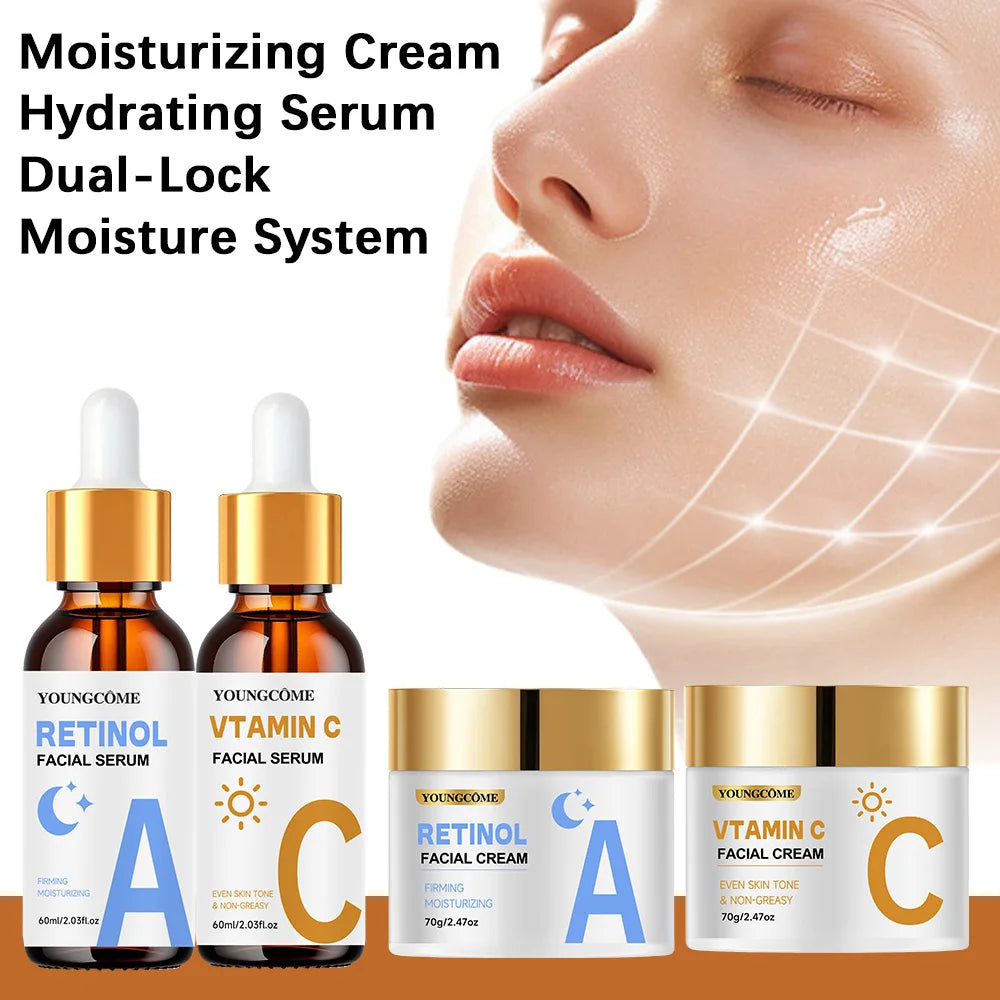 YOUNGCOME Retinol Cream & Serum Set – Collagen & Vitamin E