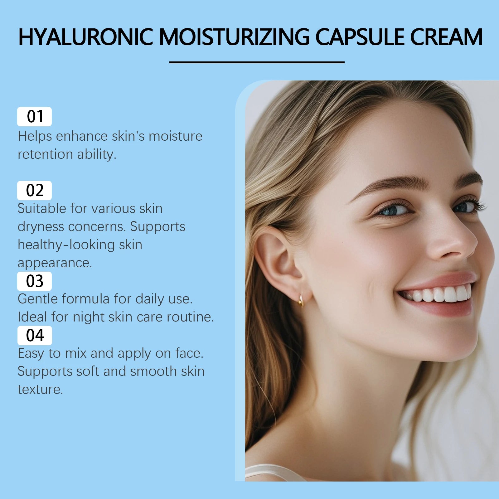 Hoygi Hyaluronic Acid Capsule Cream – Hydration & Barrier Repair Capsule Face Cream Oasis Select