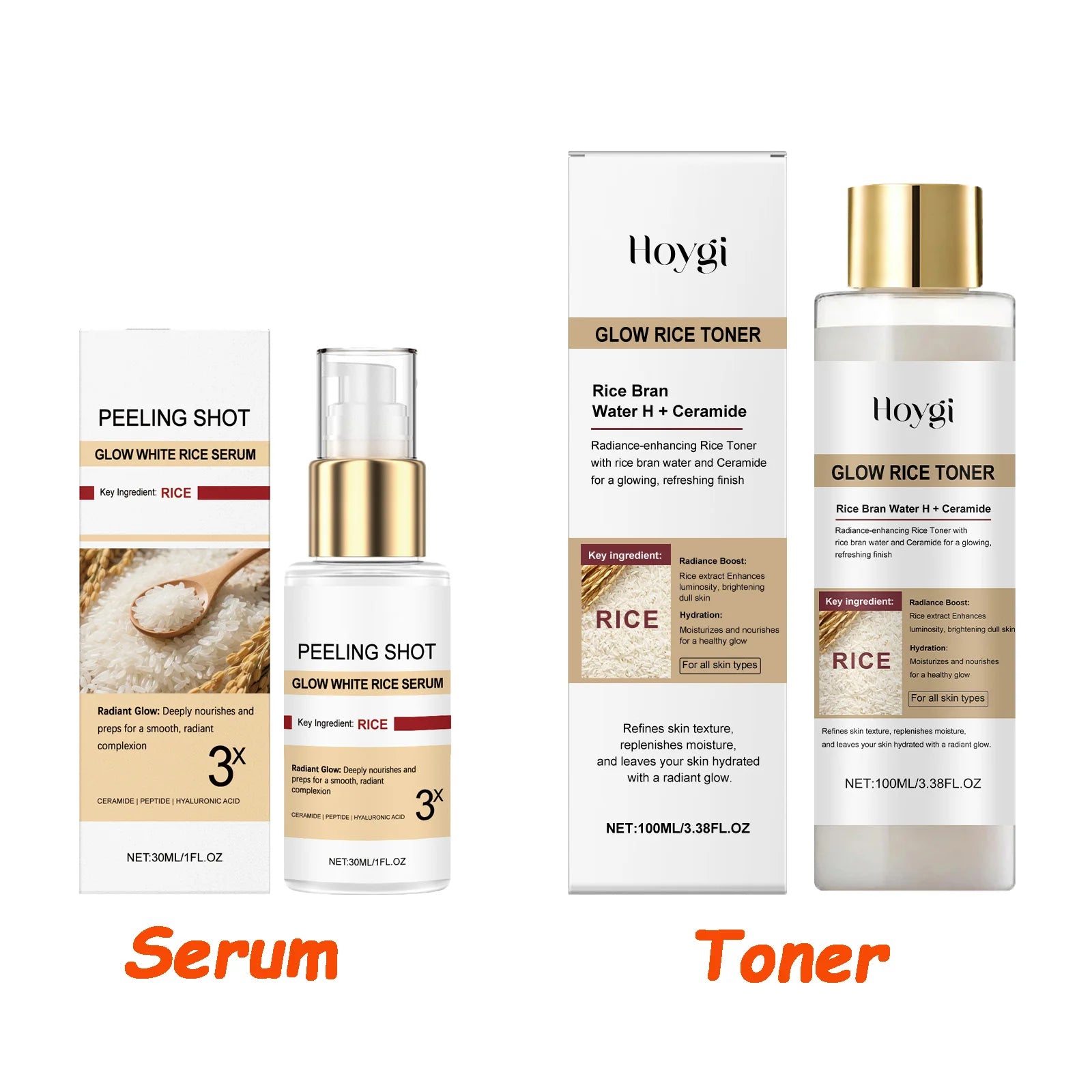 Hoygi Rice Essence Brightening Face Serum – Niacinamide 30ml Brightening Face Serum Oasis Select Serum and Toner
