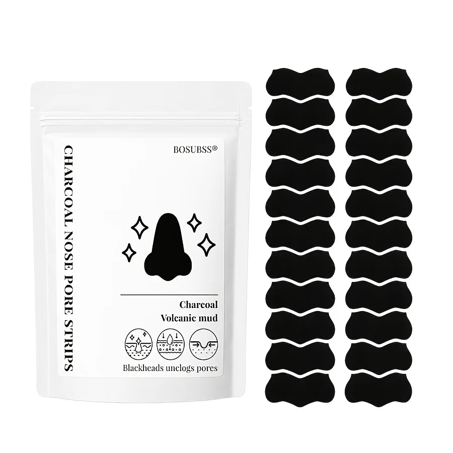 Tea Tree Charcoal Nose Strips for Men & Women Deep Pore Cleansing Oil Control Easy Home Facial Skincare Oasis Select