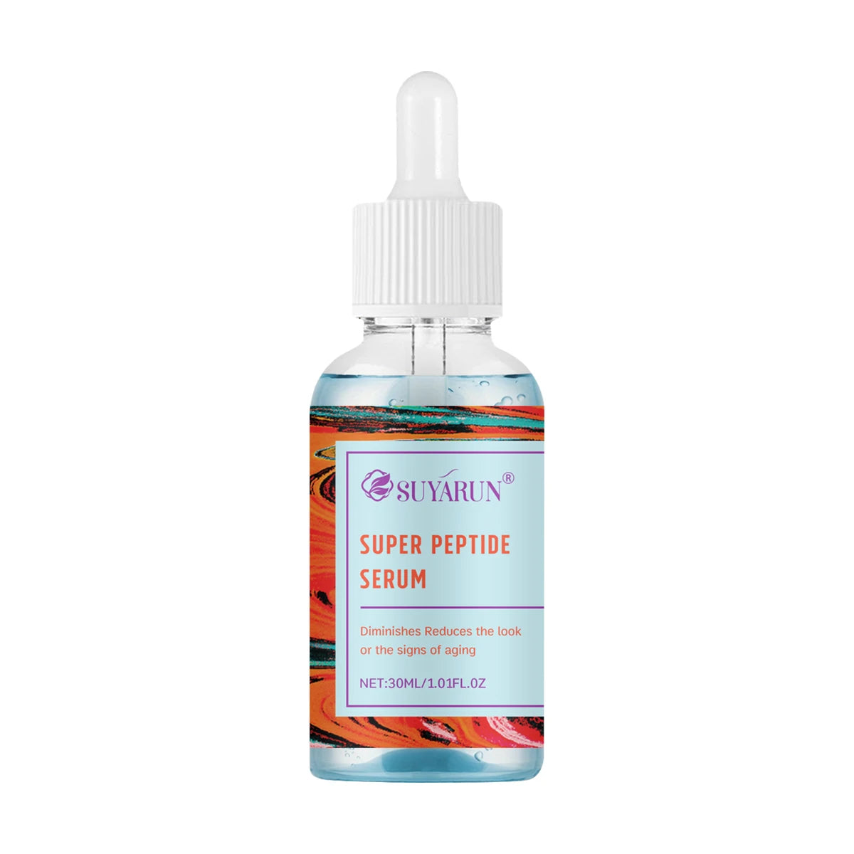 SUYARUN Super Peptide Blue Serum - Advanced Anti-Aging & Firming | Brightening & Elasticity Boost | Intensive Repair Serum. Oasis Select 30ml
