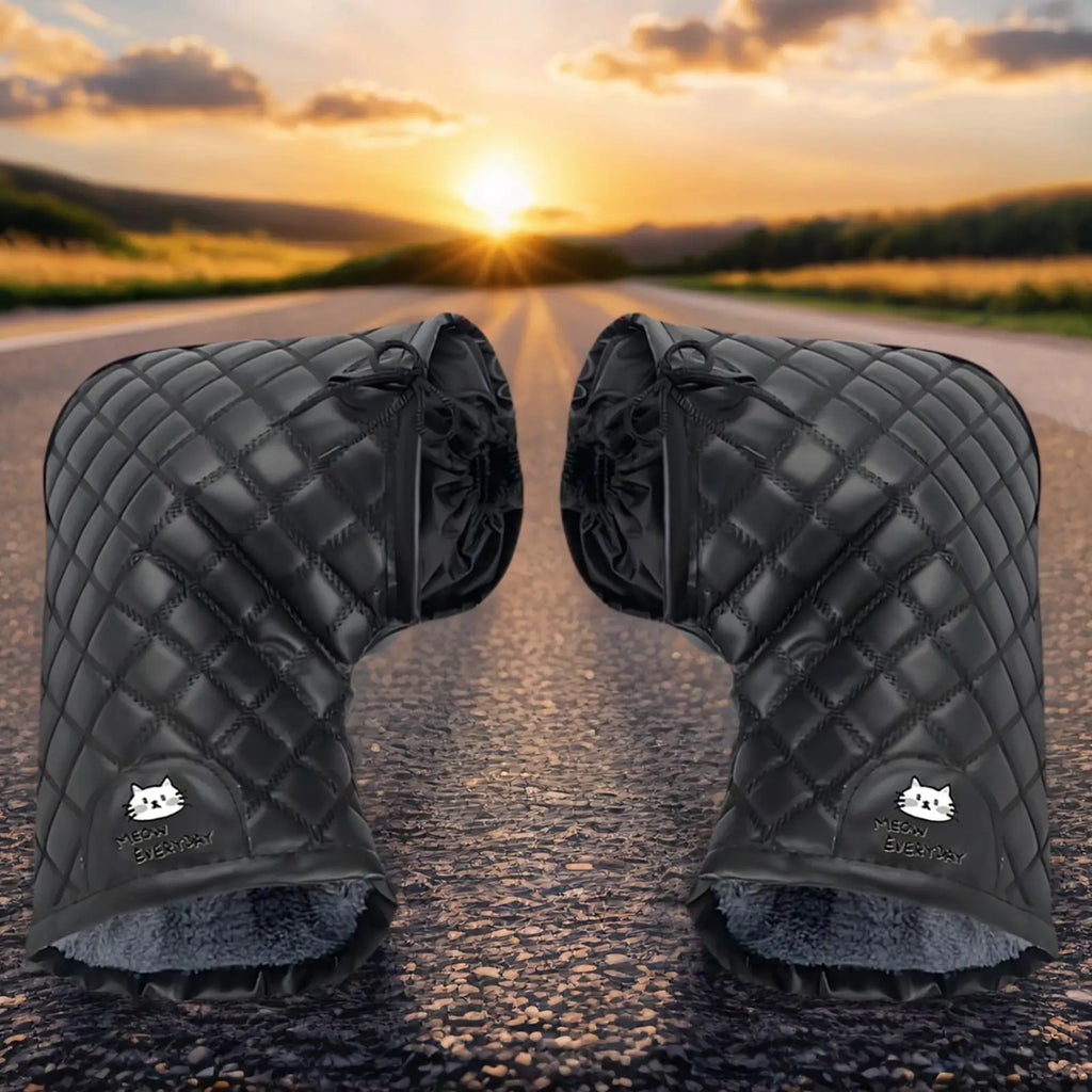Handlebar Gloves Winter Waterproof Hand Muffs Waterproof Warm Handlebar Gloves for Cold Weather Men Women Motorcycle Riding Road Oasis Select