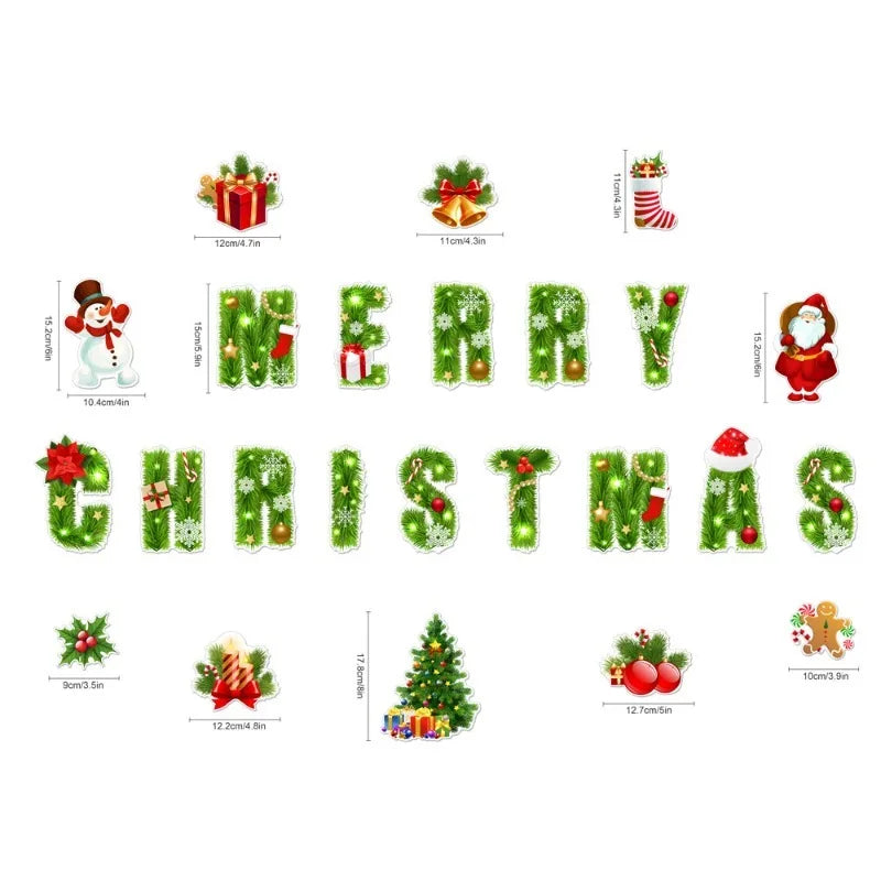 Christmas Magnetic Refrigerator Garage Door Car Body Decoration Festive Atmosphere Christmas Home Decoration Oasis Select CT124