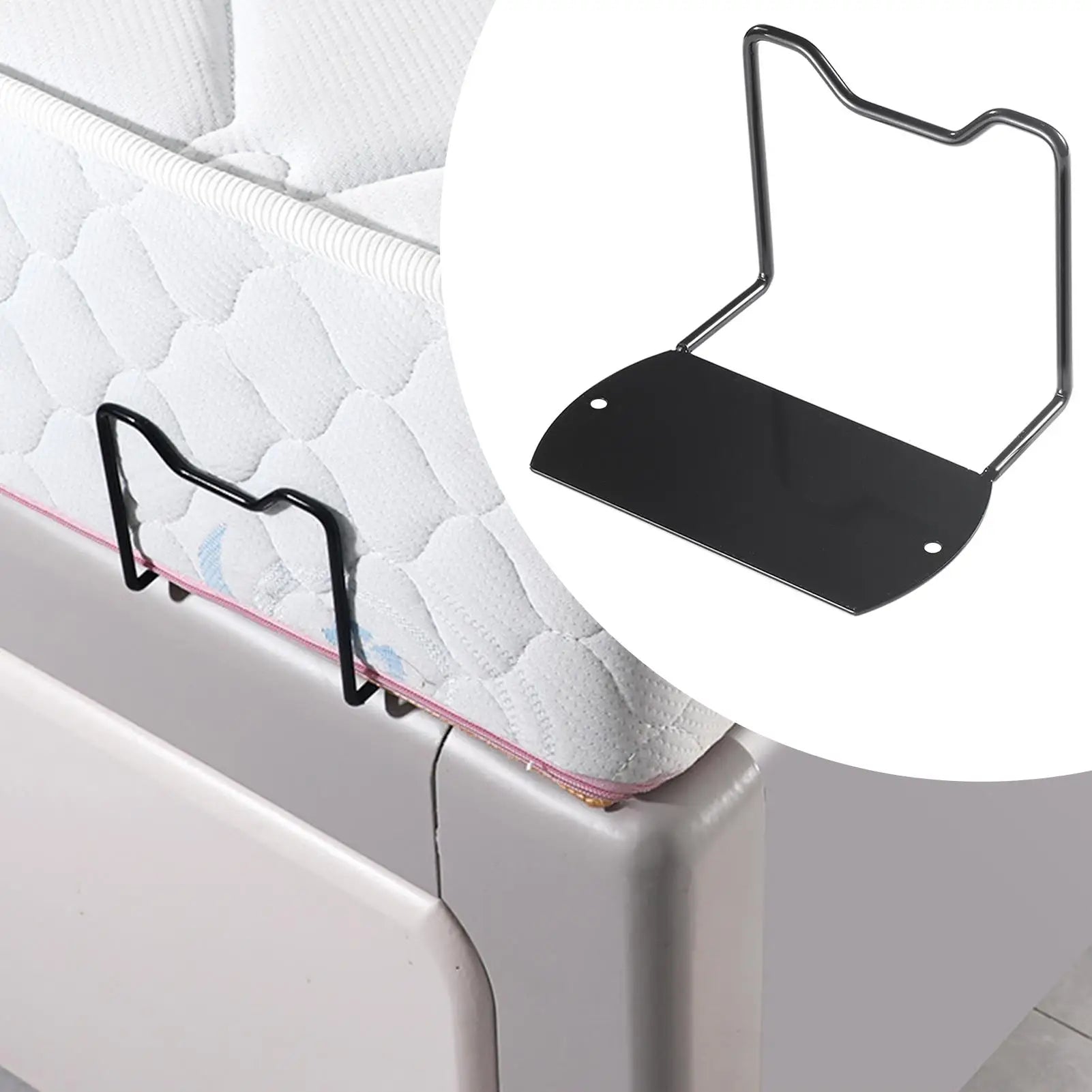 2pcs Bed Mattress Slide Stopper Metal Mattress Corner Retainers Bar For Adjustable Beds Non-Slip Mattress Frame Holder Oasis Select