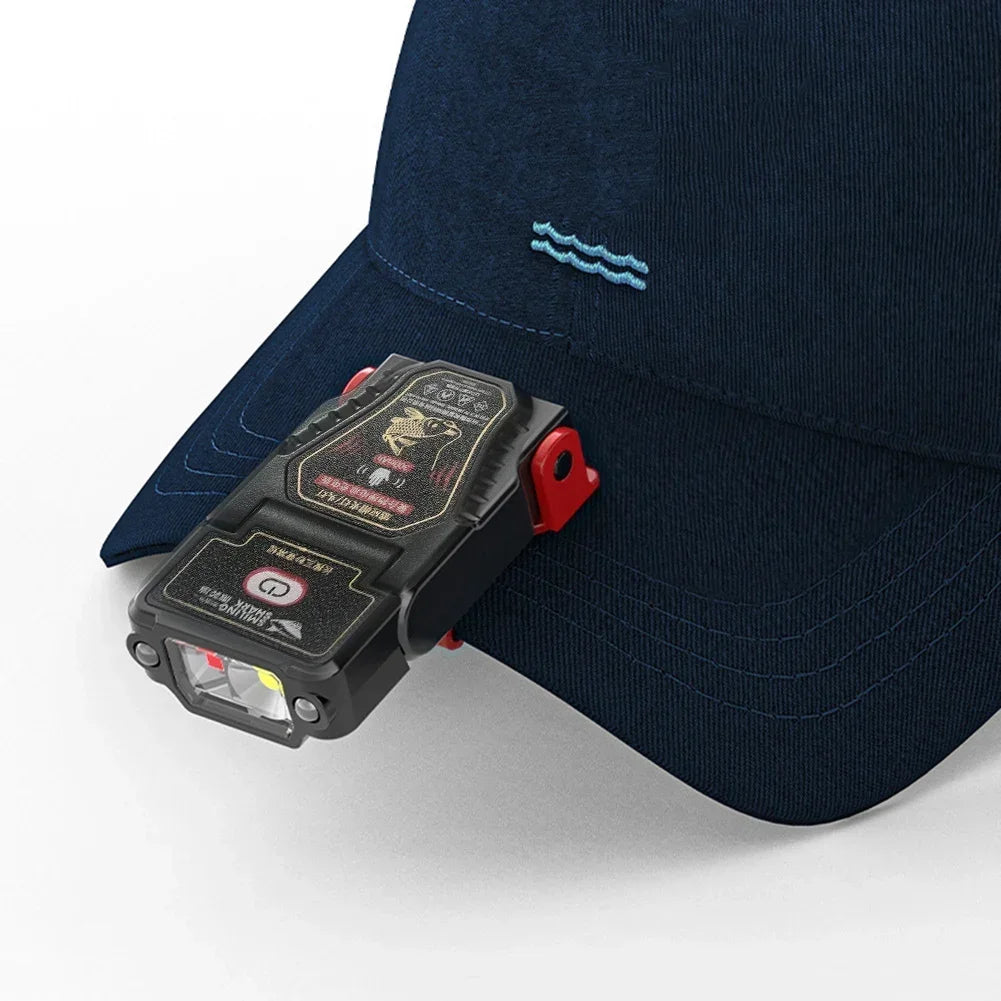 Mini Sensor LED Headlamp Rechargeable Waterproof Headlight Flashlight for Camping Fishing Hat Cap Clip Torch 1-10PCS Oasis Select