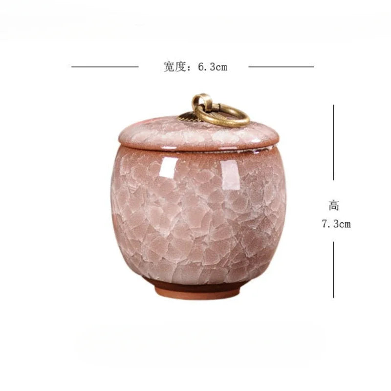Ceramic Caddies Tea Container Coffee Canister Porcelain Tea Caddy Tea Storage Box Container Oasis Select