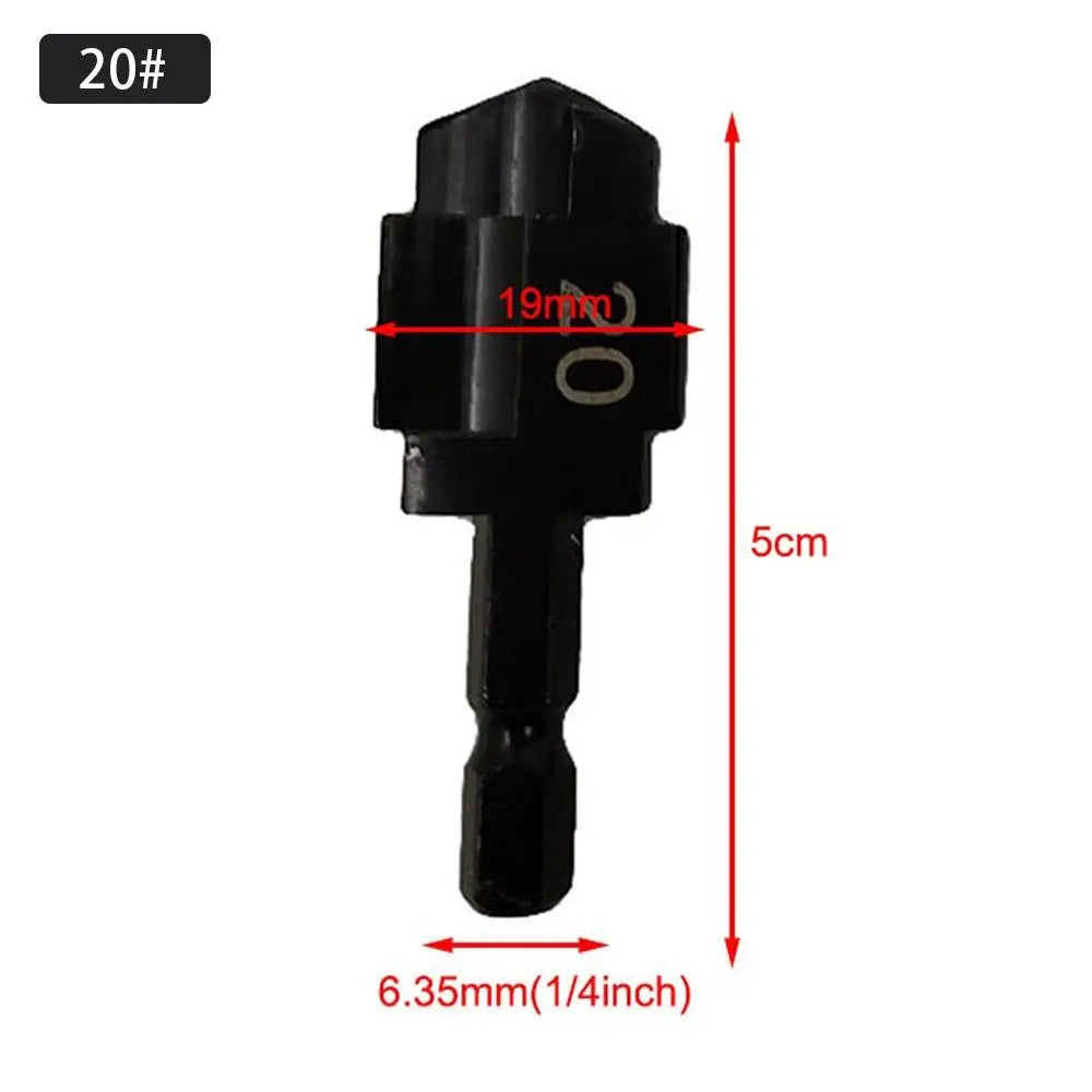 1/3Pcs Water Pipe Expansion PPR Lifting Stepped Drill Bit For Plumber Repairing Hexagon Shank Step Drill 6.35mm Oasis Select 20-15-19-