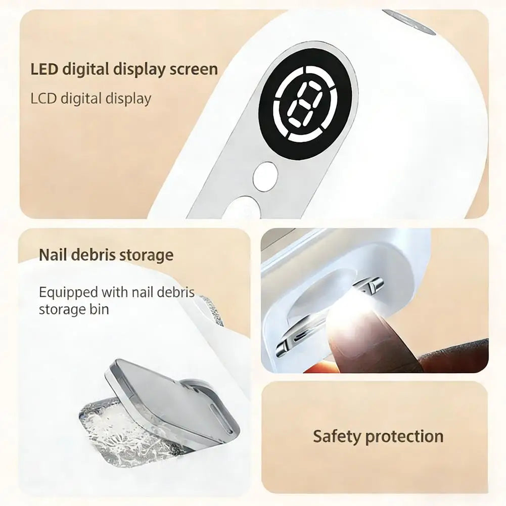 Electric Nail Trimmer 4-in-1 with Light – Adult & Baby Electric Nail Trimmer Oasis Select