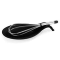 Silicone Spoon Rest & Utensil Holder – Heat Resistant Black