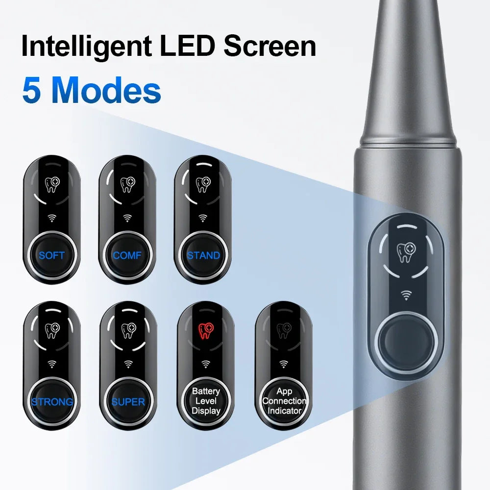 AFDEAL M1 Ultrasonic Teeth Cleaner – HD Camera & 5 Modes