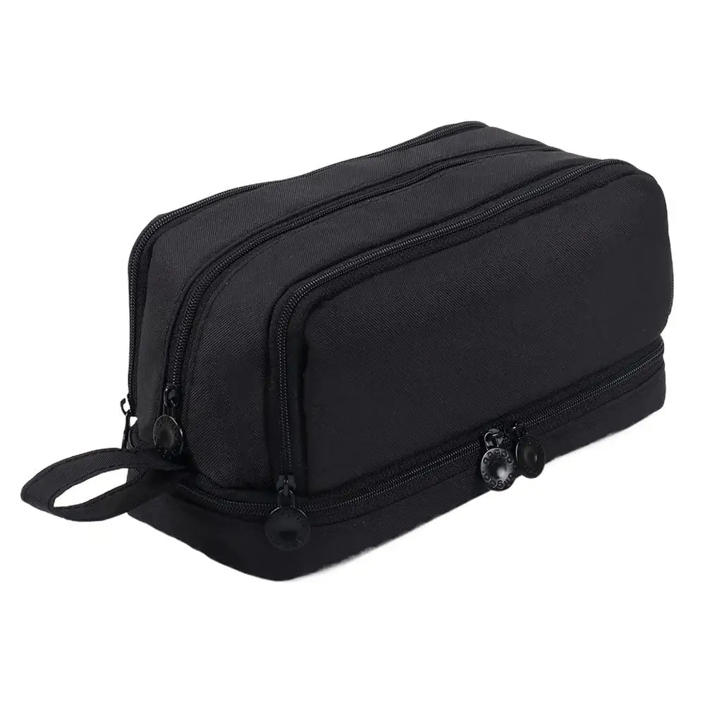 Large Capacity Multilayer Pencil Case – Nylon Zipper Pouch Pencil Case Oasis Select D